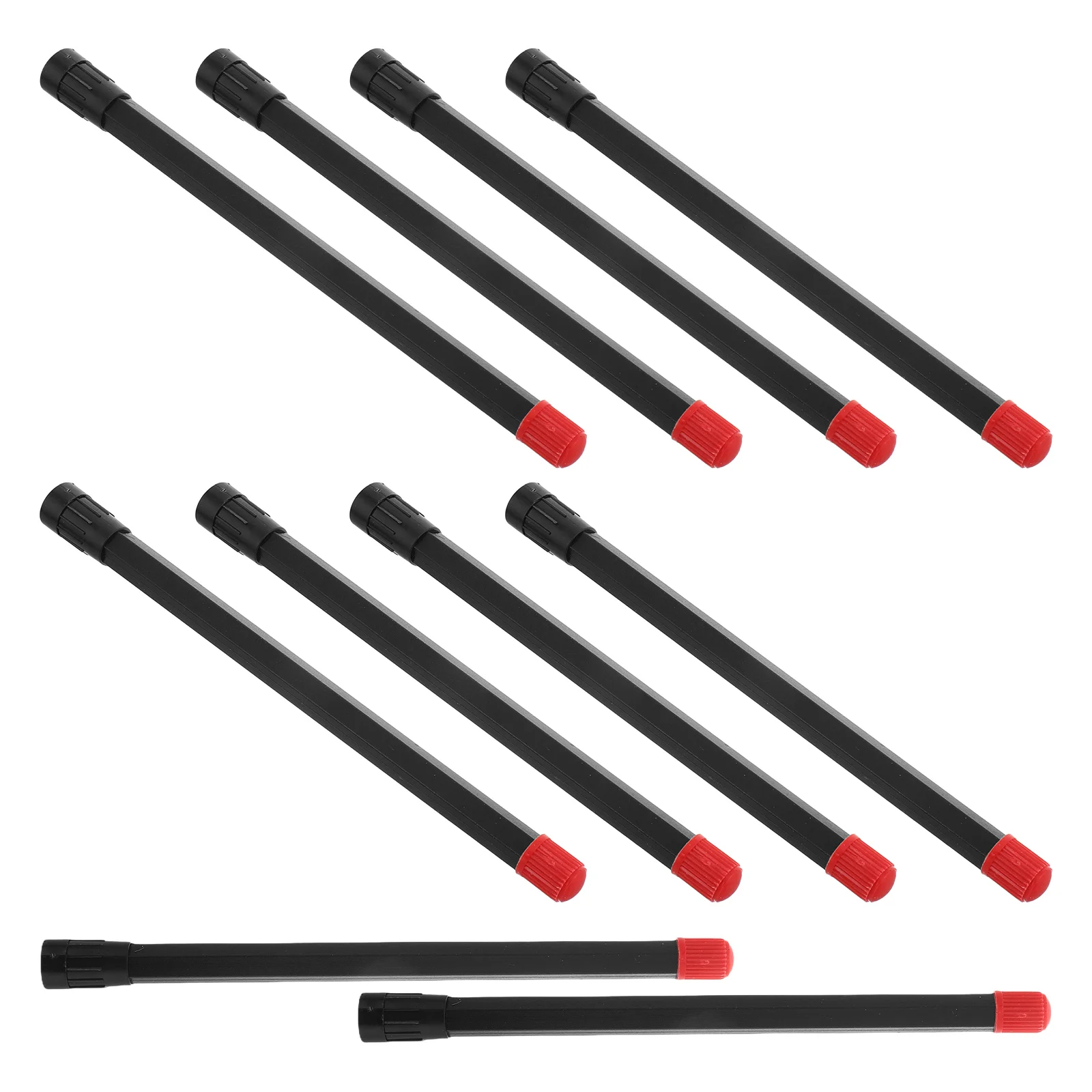 

10 Pcs Gas Nozzle Pneumatic Tools Valve Extension Rod Stem Adapters Tire Extenders Air Car Black Inflator Hose