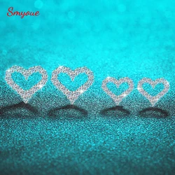 Smyoue 0.5/1cttw Heart Moissanite Stud Earrings for Women D Color Full Diamond Top Quality S925 Sterling Silver Wedding Jewelry