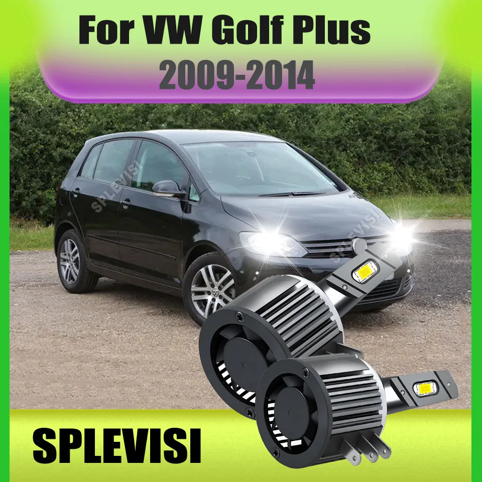 

Advanced Heat Dissipation System Prevents Overheating Car Headlight High Beam DRL For VW Golf Plus 2009-2014 2010 2011 2012 2013