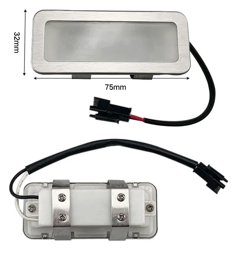 Imagem -06 - Led Fogão Hood Bulb Cozinha Máquina de Fumaça Luz Ventilador a Gás Luz do Armário Conector sm 12v dc 1.5w 70x28 mm Pcs