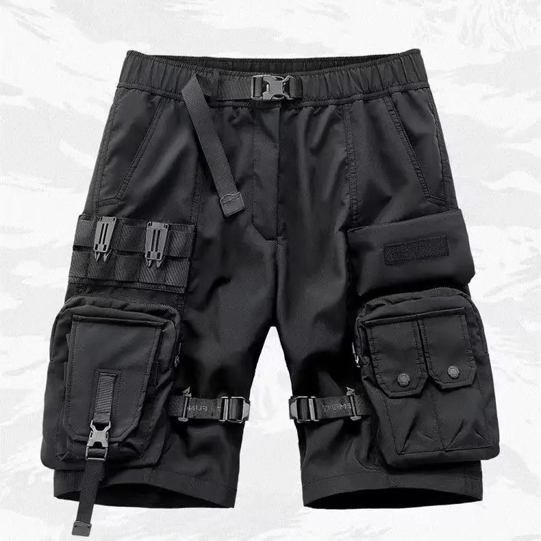 Pantaloncini da lavoro versione coreana per uomo 2023 pantaloni estivi con tasche multiple pantaloni sportivi di grandi dimensioni ad asciugatura rapida casual y2k