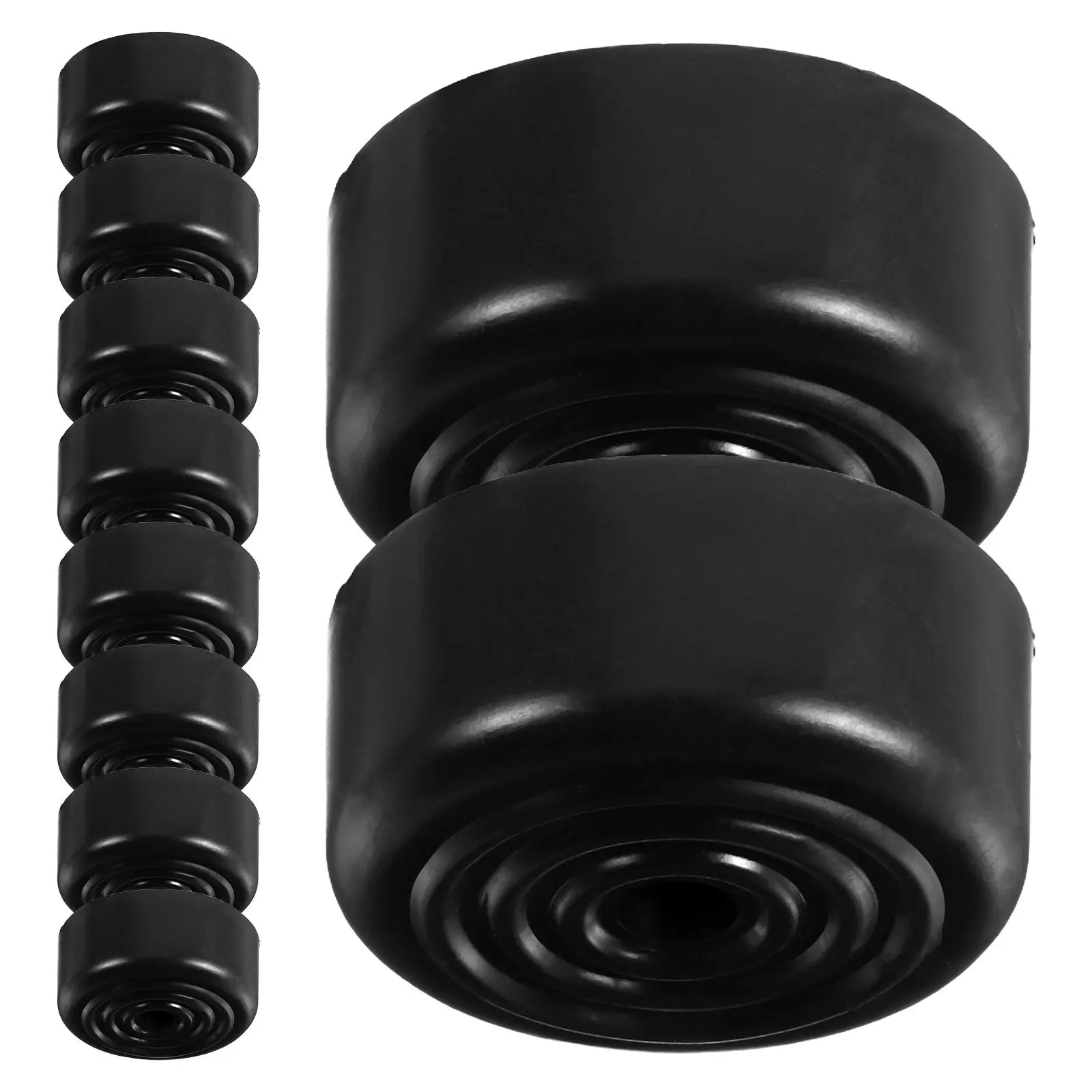 12Pcs Round Plastic Furniture Leg Risers Sofa Bed Table Height Lift Pads Noise Reduction Anti Slide Floor Protector for Hardwood