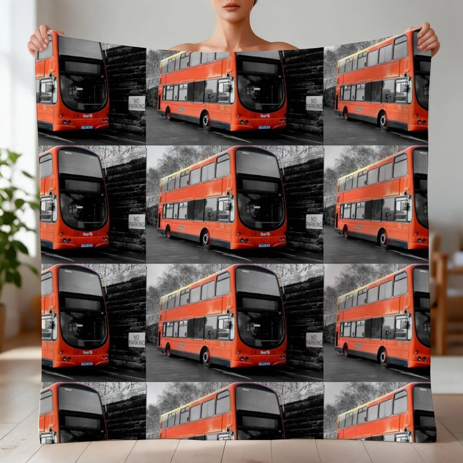 Bus Throw Blanket Sofa Throw Designers Winter beds Blankets