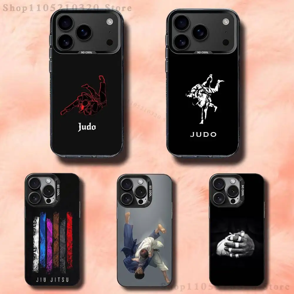 

Japanese Martial Arts Judo Phone Case For iPhone 17,16,15,14,13,12,11,Pro,Max,Plus,E,Air,Mini Black Tpu Cover