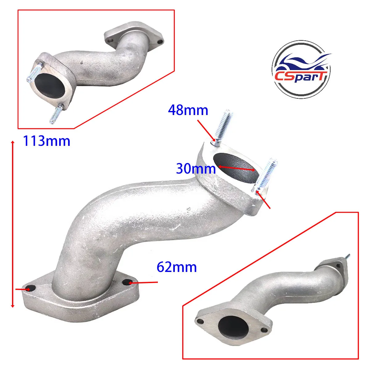 

30MM Intake Manifold 200CC 250CC Taotao Kaya Bashan Hsun Shineray ZongShen Dirt Pit Bike ATV Quad Buggy Go Kart Parts