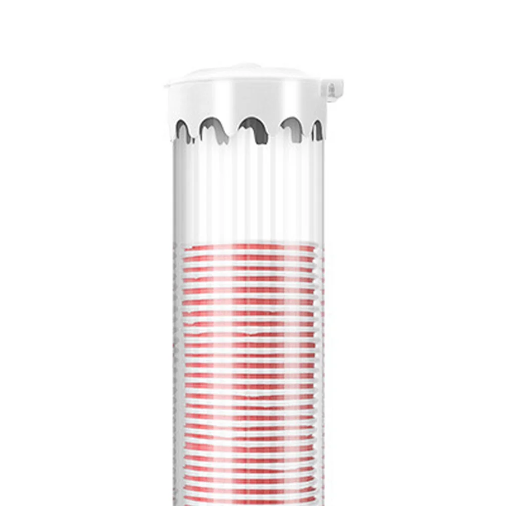 

Disposable Paper Cup Holder Wall Mount 140 Cups 5-76cm Punch Free Installation Eco-Friendly Safe to Use White Cup Dispenser