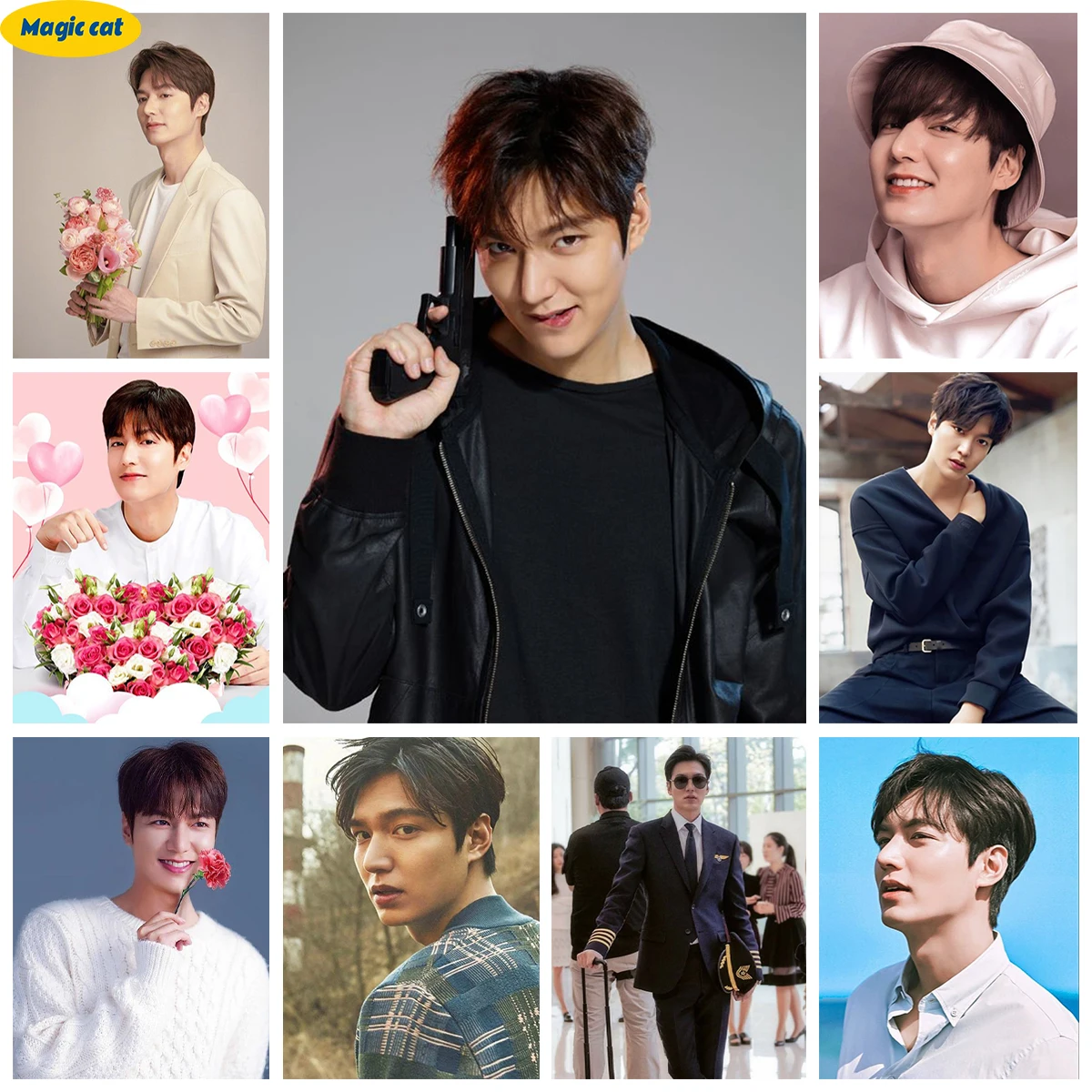 

Korean Actor 5D Diamond Painting L-Lee Minho Hand Full Square/Round Diamond Embroidery Rhinestone Cross Stitch Home Wall Decor