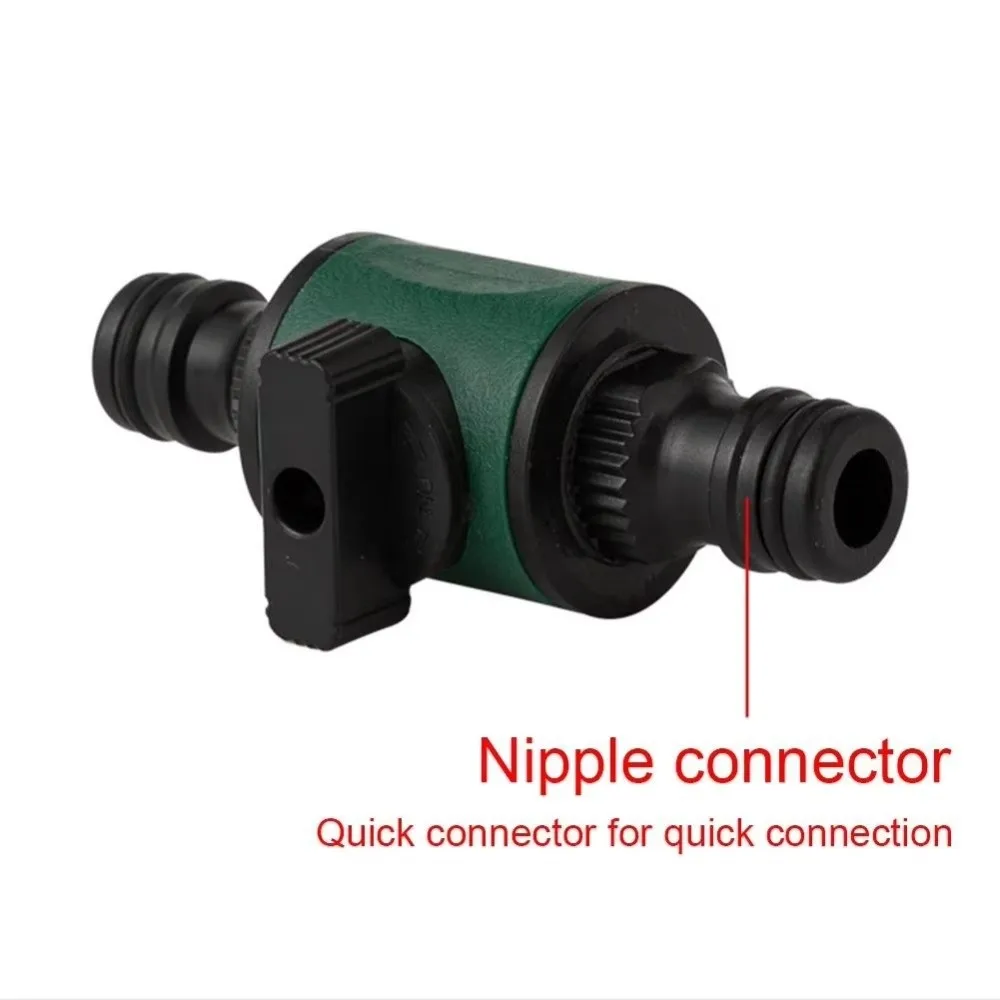 On Off Switch Nipple Quick Connector Flow Control Repair Coupling Throttle Valve Connector ABS Quick Connect Structure