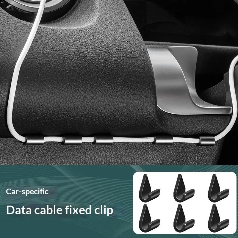 

Новые 6/12 шт. автомобильные зажимы для кабелей, мини-держатели для проводов на самоклеящейся основе, многофункциональные фиксаторы для USB-кабелей, аксессуары для интерьера автомобиля