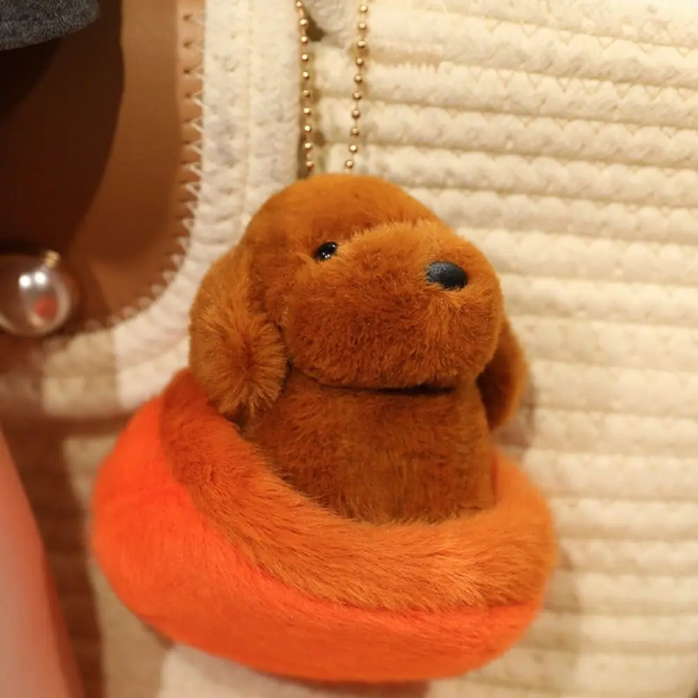 ظهره جرو الدمى جرو عش حقيبة سلسلة مفاتيح سحر محشوة الحيوان فصيل كورجي دمية شيبا Inu 9 سنتيمتر Schnauzer قلادة سيارة ديكور