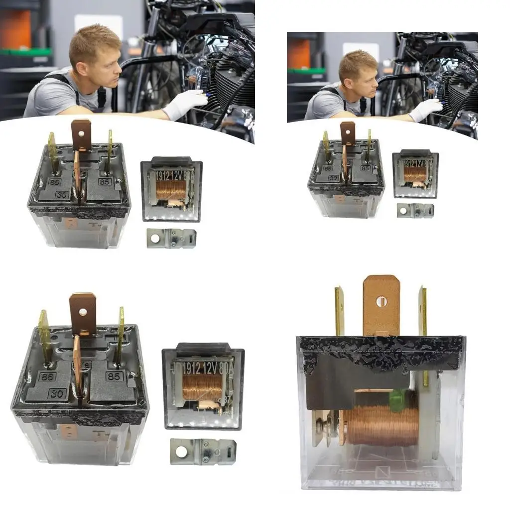 

652F UpgradesJD1912 Automotive Motorcycle Horn Relays Quick Response Temperature Resistant Horn Relays Motorcycle Accesory