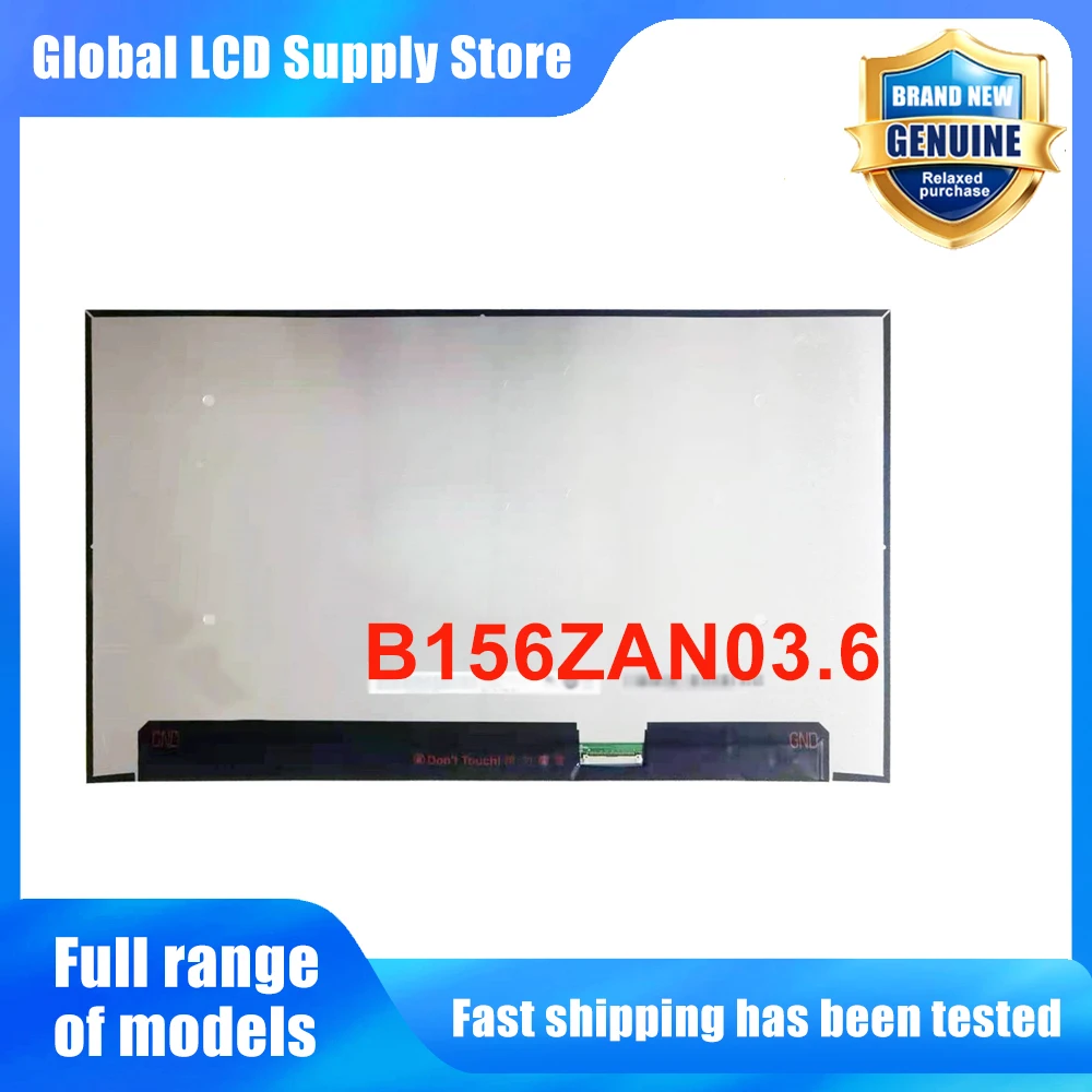 B156ZAN03.6 15.6 inch Laptop Lcd Screen Uhd 4k Ips Panel Non-touch Version Wled Backlit for Notebook Repair Replacement Assembly