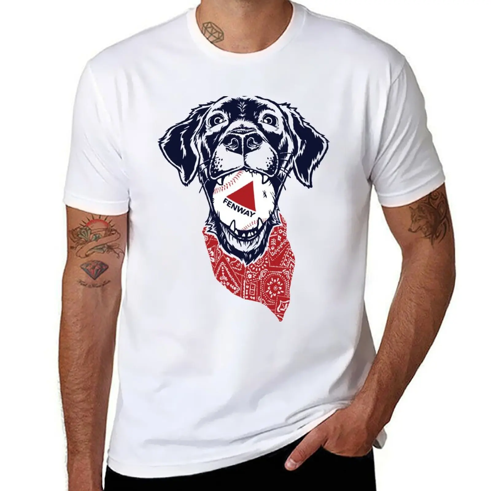 

Fenway Baseball Dog T-Shirt t shirt for man 100 percent cotton t shirt for man t shirts for man graphic vintage T-Shirt
