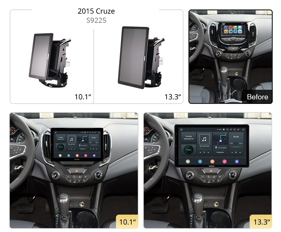 1920*1080 Ownice Android 12.0 for Chevrolet Cruze 2015 Car Radio Auto Multimedia Video Audio head Unit 13.3