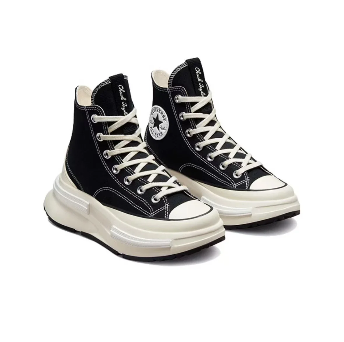 Converse Run Star Legacy CX Men and Women Skateboarding Shoes High-top Outdoor Lightweight Vintage Sneaker Black