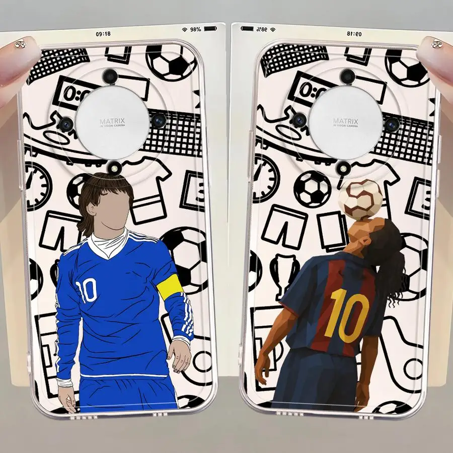 Sports Football Superstar Cartoon Soft Phone Cover Case for Honor X9a X8 X9b X7b X8b X8a 90 Lite