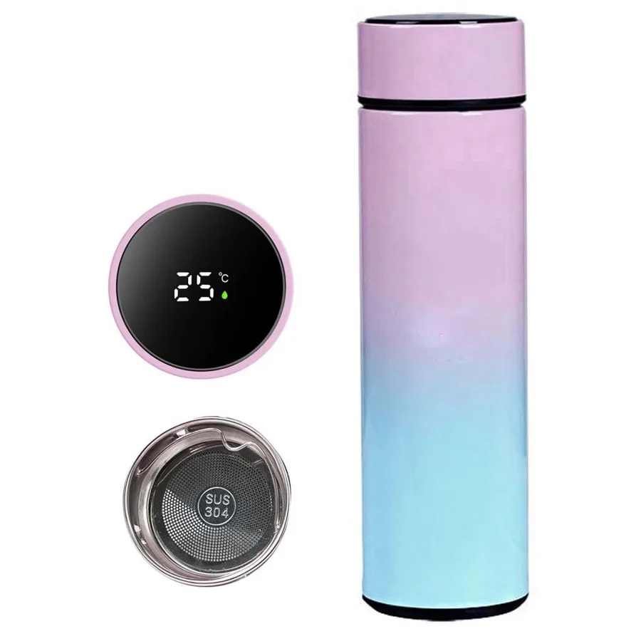 

Smart Water Bottle with Led Temperature Display, Vacuum Insulated Stainless Steel, Leak Proof Sports Bottle, Keeps Cold/Hot 12