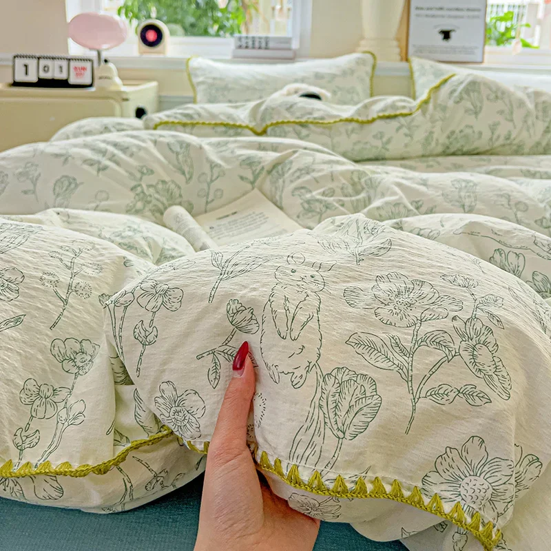 j14-flower-printed-duvet-cover-sets-queen-king-bedding-set-with-shell-edge-washed-cotton-dekbedovertrek-240x220-이불-커버-bed-coverb
