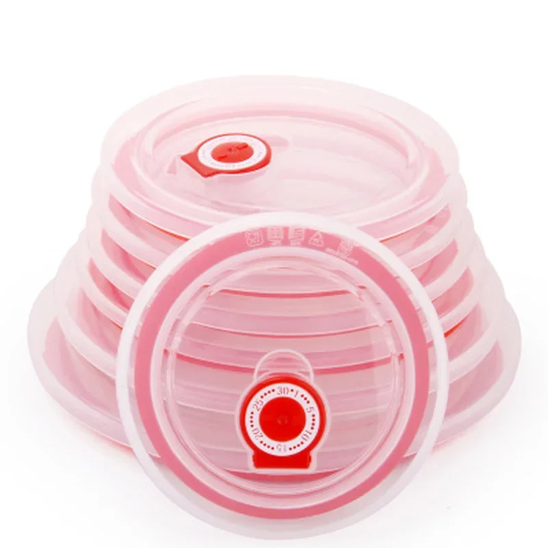 1Pc Silicone Fresh-keeping Lids Plastic Wrap Bowl Fresh Cover Stretch Cover Kitchen Cooking Elastic Seal Food Save Cover