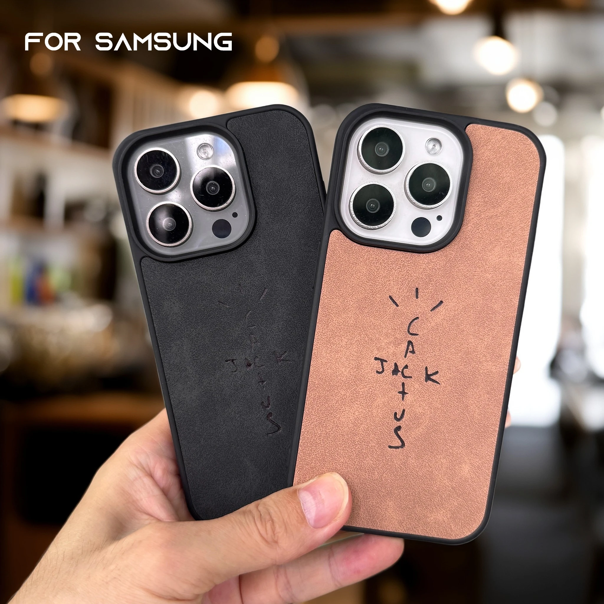 Mikrofaser-Leder-Jack-Handyhülle für Samsung Galaxy S25 24 23 Ultra Plus, luxuriöse Anti-Drop-Funda-Streetwear-Trendhüllen