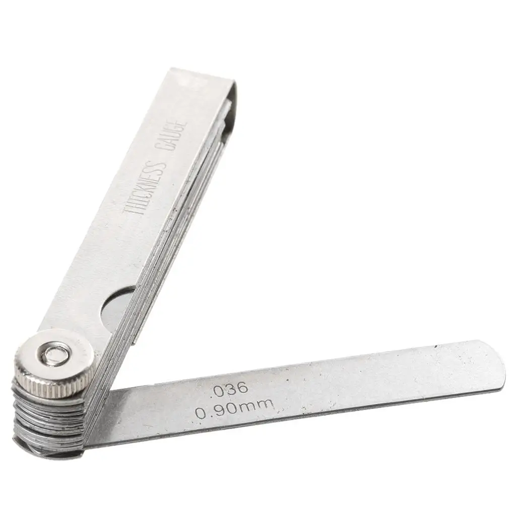 Combination Stainless Steel Feeler Gauge Metric Thickness Measurement Tool High Elasticity for Factory Machinery
