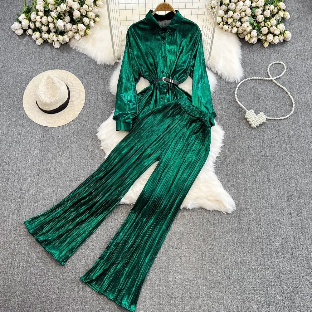 womens fashion clothing trends 2024 long sleeve set plus size matching Elegant Tracksuit Two Piece Set Outfits pants set sale