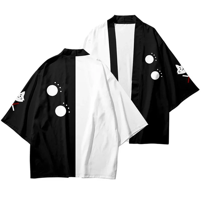 Anime Ik Ben Altijd Een Wolf Ookami Mio Japanse Kimono Haori Yukata Cosplay Vrouwen/Mannen Mode Zomer Casual Streetwear Shirt