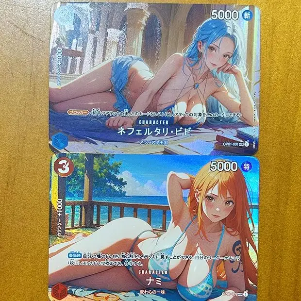 

BLBU ACG OPCG Card One Piece Collectible Card Nami Nico Robin BoaHancock Sexy Swimwear Anime Card OP DIY Card Boys gifts