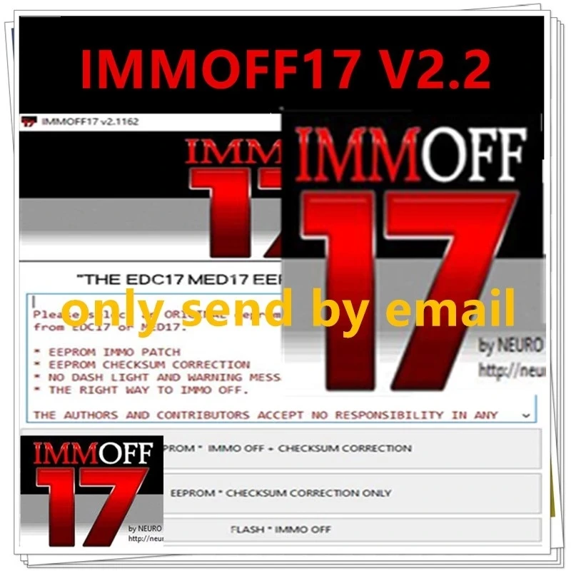 2023 più nuovo Immo Off iMMOFF17 Software EDC17 Immo Off Ecu Program NEUROTUNING Immoff17 Disabler scarica e installa la guida video