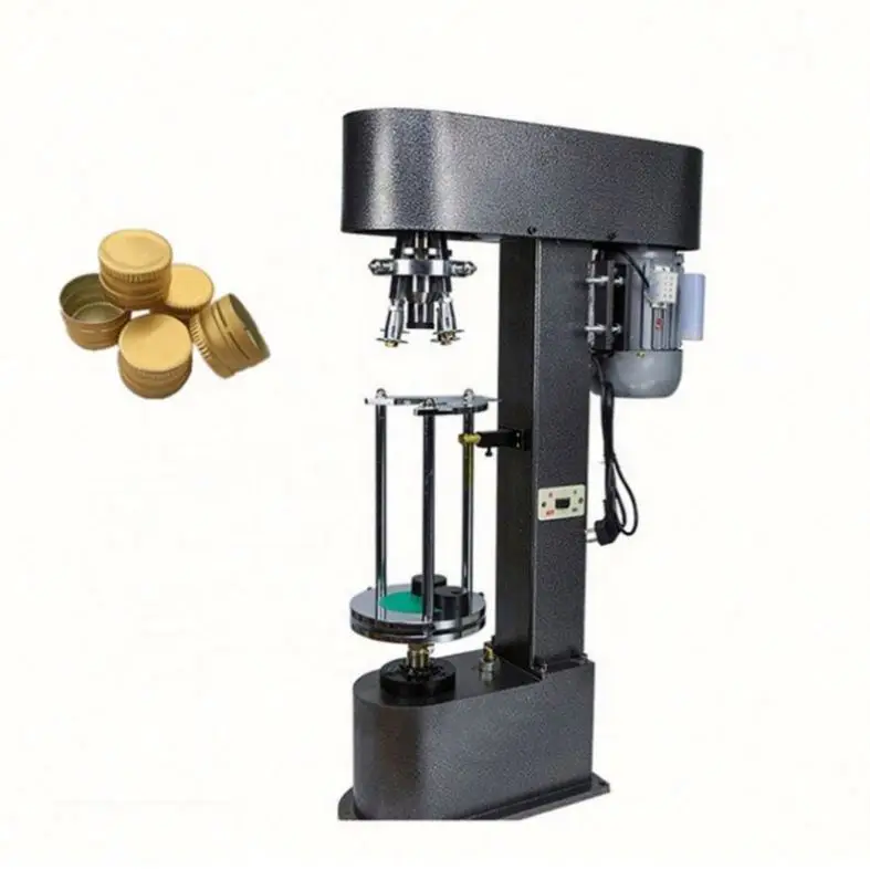 New Design DK-50 Semi-Automatic Wine Bottle Aluminum Ropp Screw Cap Sealing Capping Machine