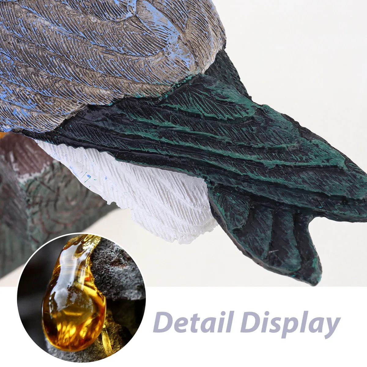 

Resin Seagull Decoration Sculpture for Home Office Desk Garden Shelf Cabinet Indoor Outdoor Use White Gray Mini Desktop Ornament