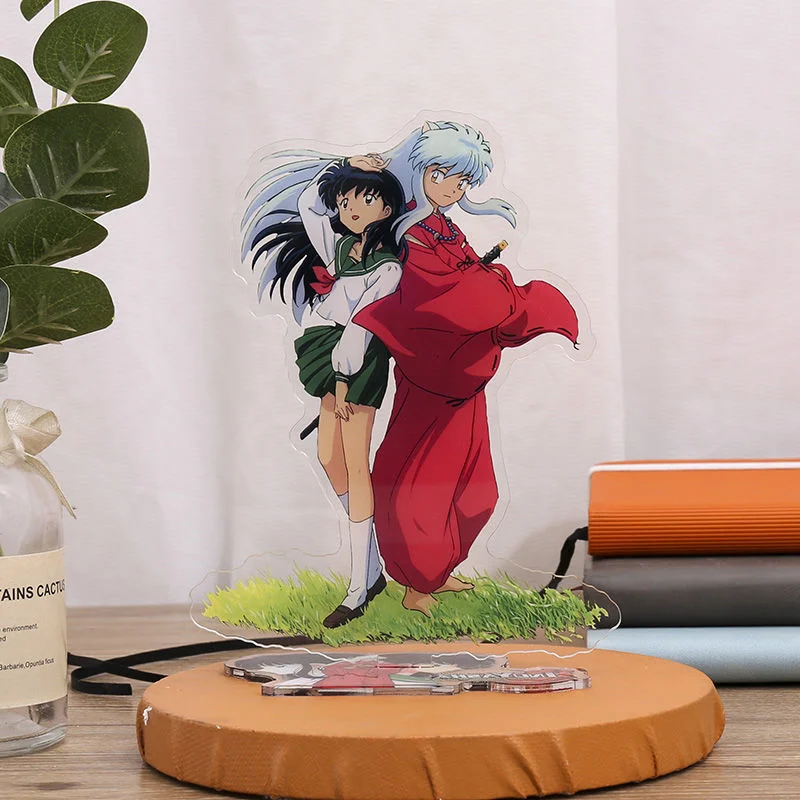 Inuyasha Anime Figures Standing Sign Acrylic Double-sided HD Sesshoumaru Handsome Cool Man Room Decor New Year 2024 Decoration