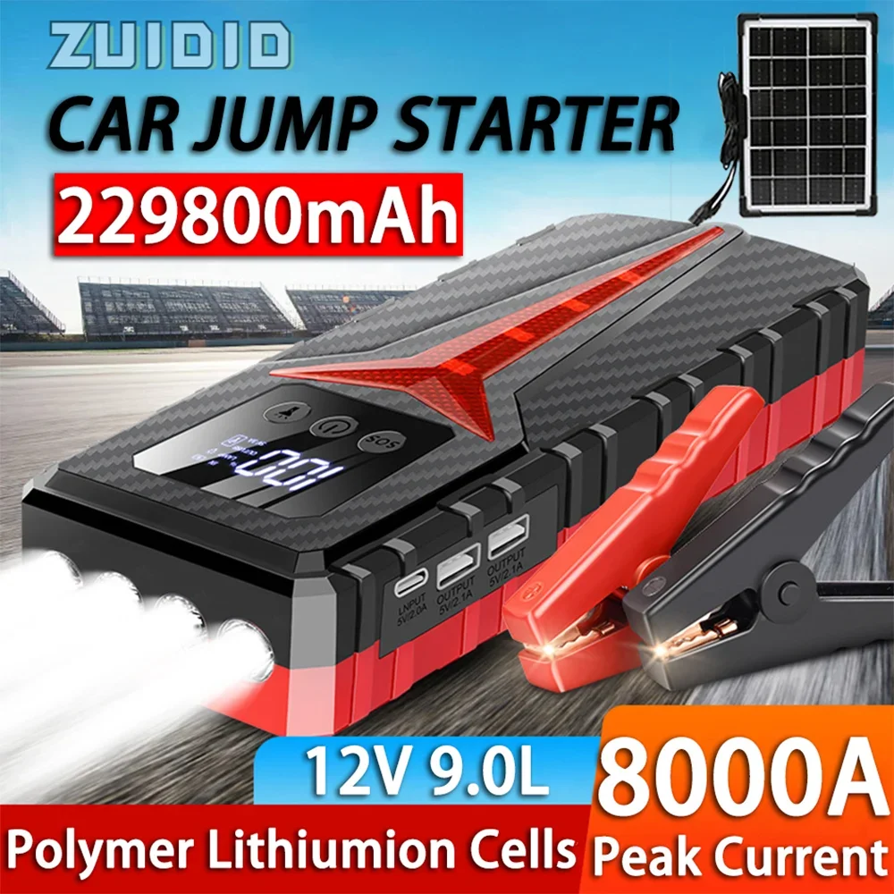 

229800mAh Car Jump Starter Automotive Starter 12V Gasoline Diesel Vehicles Emergency Portable Power Bank New Jumpstarter For Car