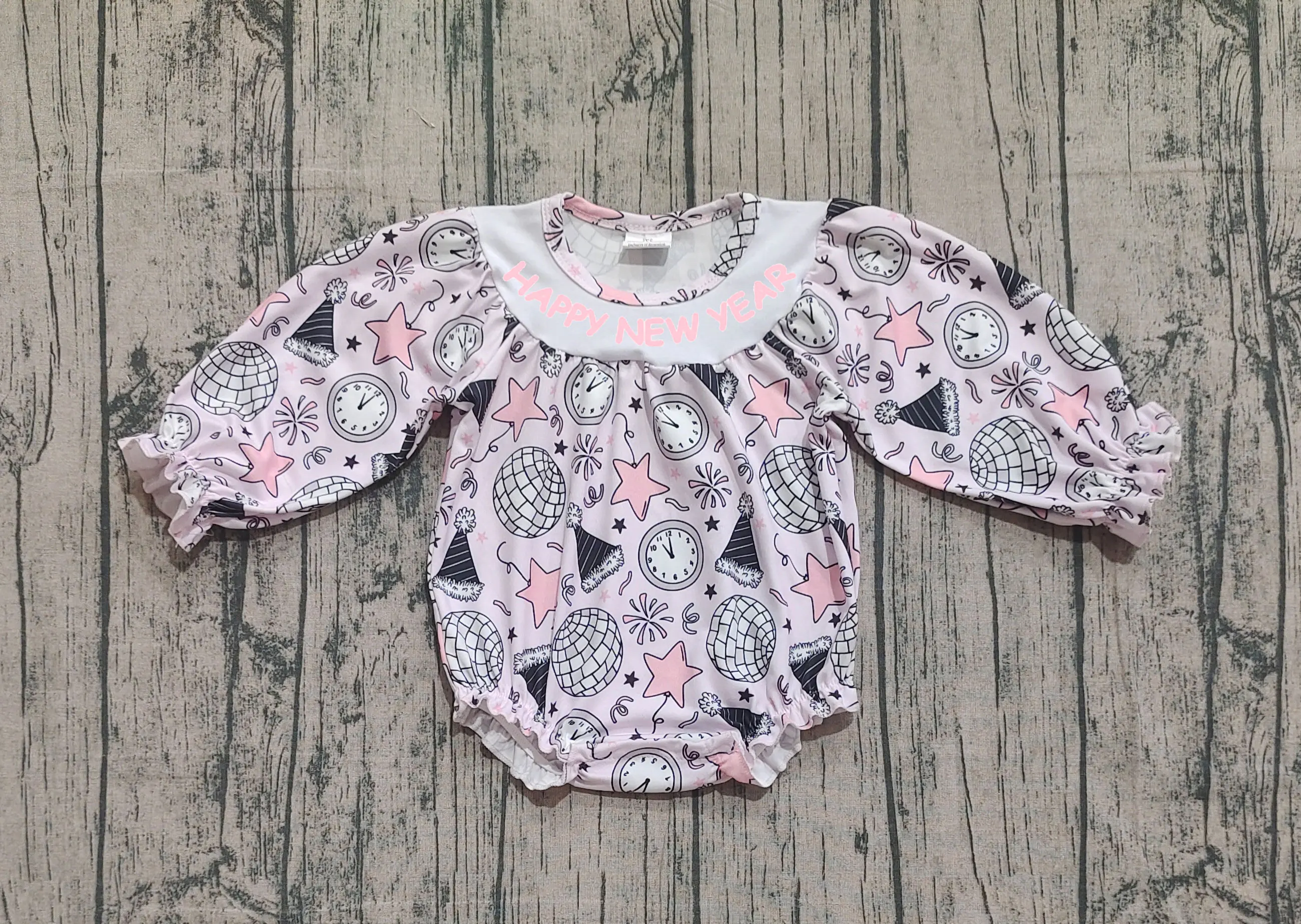 

Z920-19 LR2493 Baby Girls Bubbles Infant Jumpsuit Kids One-piece Newborn Romper Toddler New Year Clothes