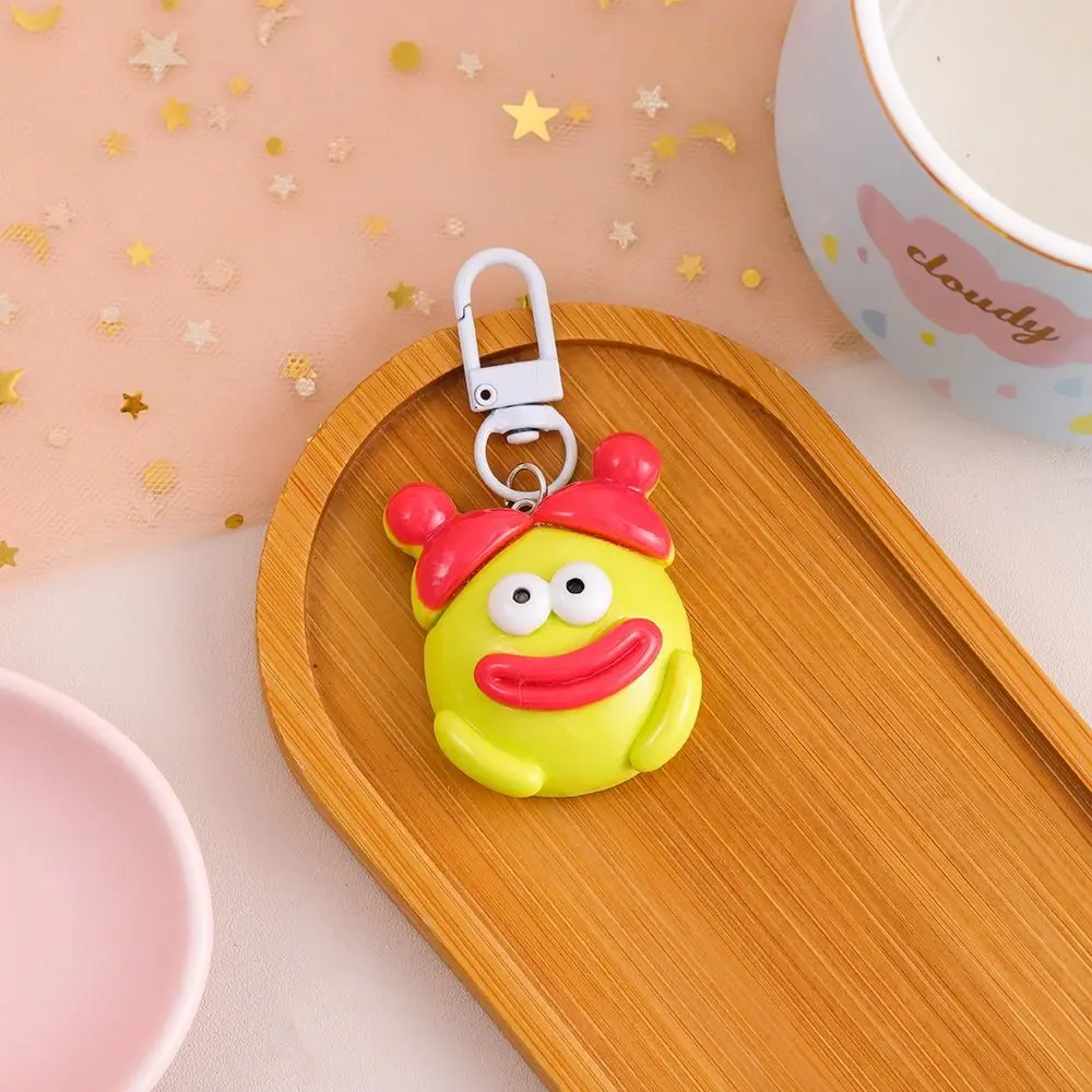 

Fun Cute Funny Clown Keychain Cartoon Resin Sausage Mouth Pendant Fashion Kawaii Big Mouth Keyring Couple