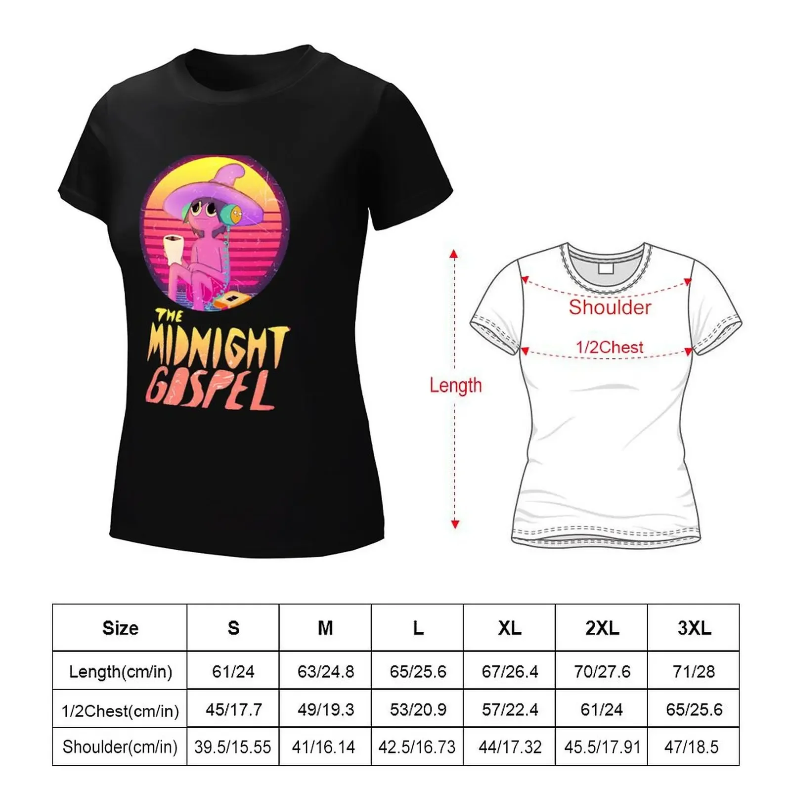 Midnight Gospel Retro T-Shirt tees summer top summer clothes workout shirts for Women