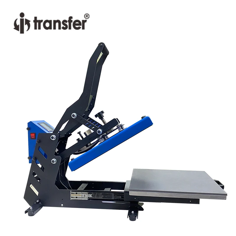 I-TRANSFER Heat Press Machine 15x15 Inches Drawer design LCD Digital Controller Sublimation Heat Press T-Shirt Heat Press