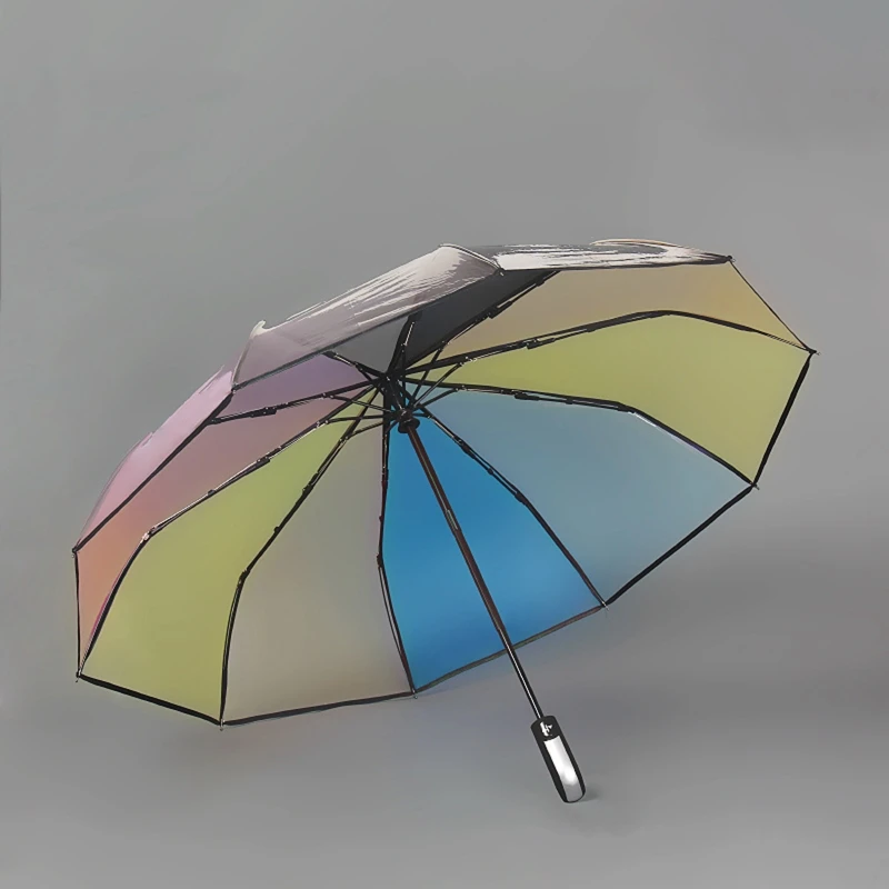 for Creative Umbrella Durable Transparent Folding Umbrella 8/10 Ribs Tear Resistant Windproof Portable Umbrella for Trav