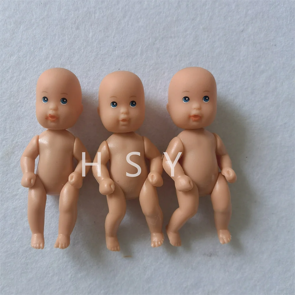 Original 7cm nude baby doll for children DIY family toy gifts