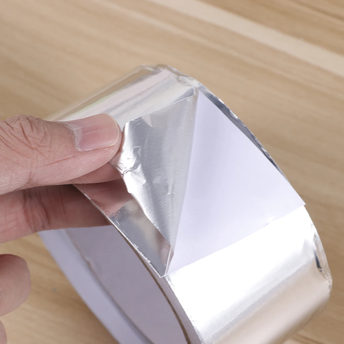

20X5Cm 0.08Mm Aluminium Adhesive Heat Resistant Duct Repair For Pipe Insulation Hvac Systems Sealing Foil Adhesive Tape Foil