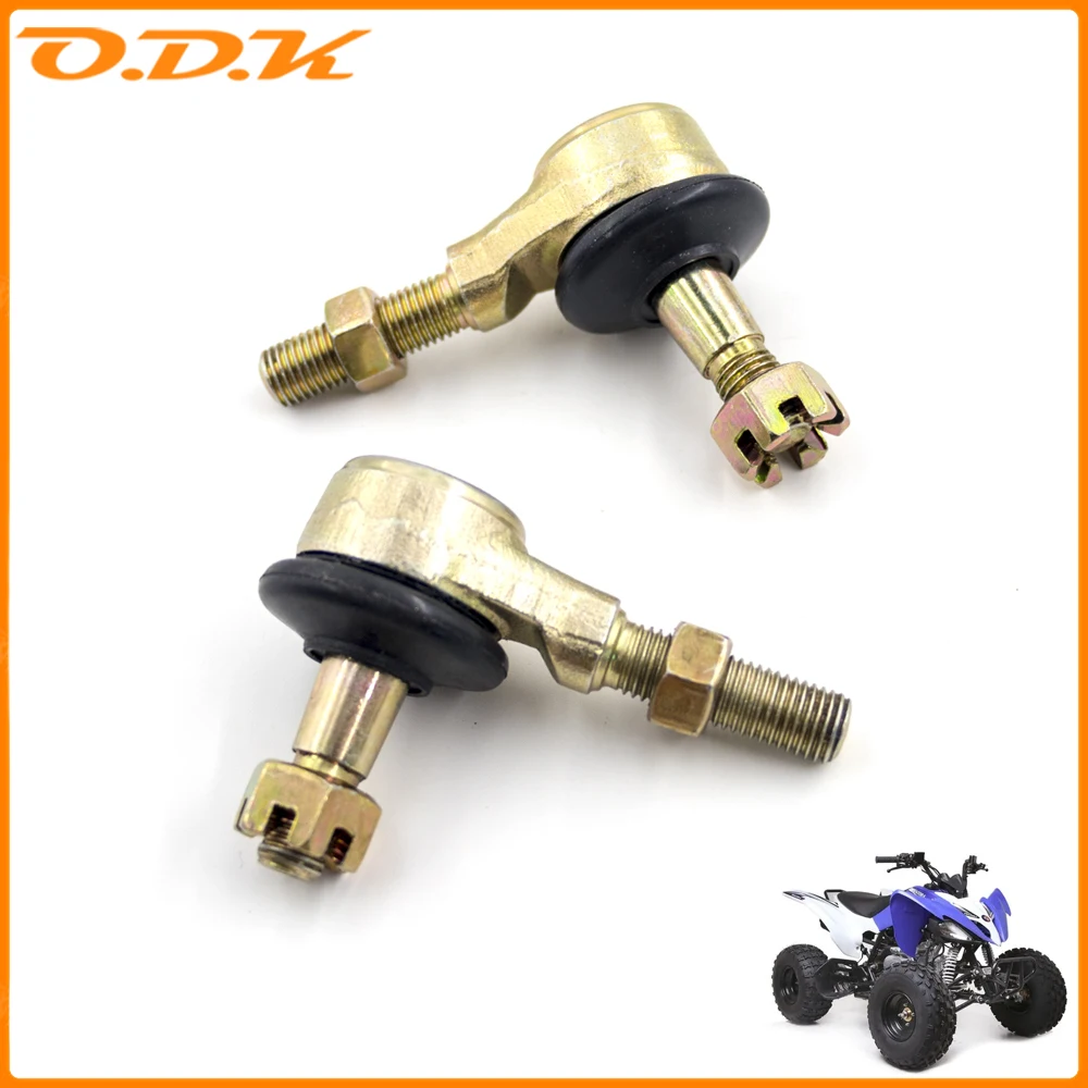 1 Pair M10-M10 Tie Rod End Kit Ball Joint For YAMAHA RAPTOR 350 YFM350 04-09 For 70cc 90cc 110cc 125cc 150cc 200cc 250cc ATV