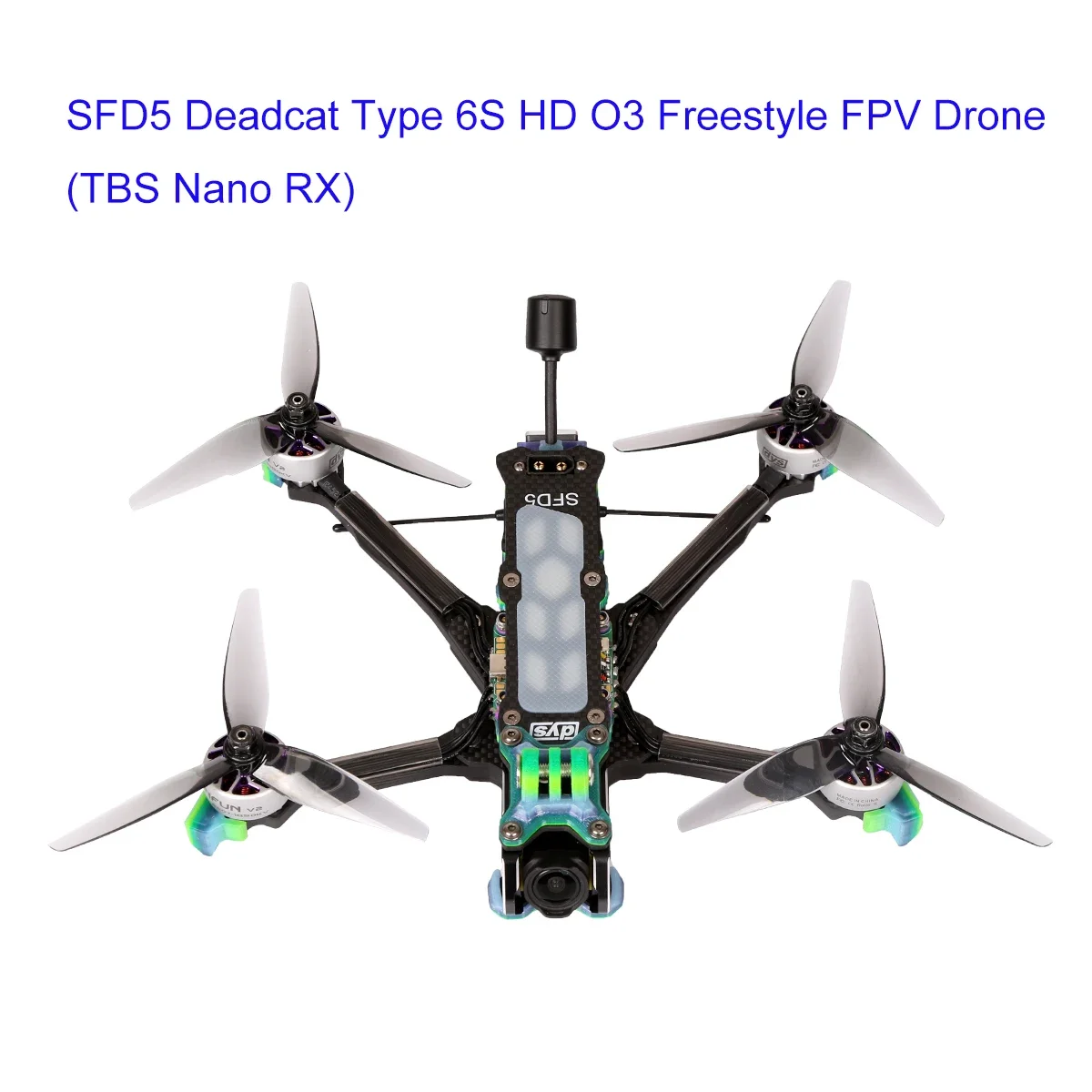 DYS SFD5 Deadcat Type 5 Inch Freestyle FPV Drone 6S HD O3 Carbon Fiber FPV Racing Drone