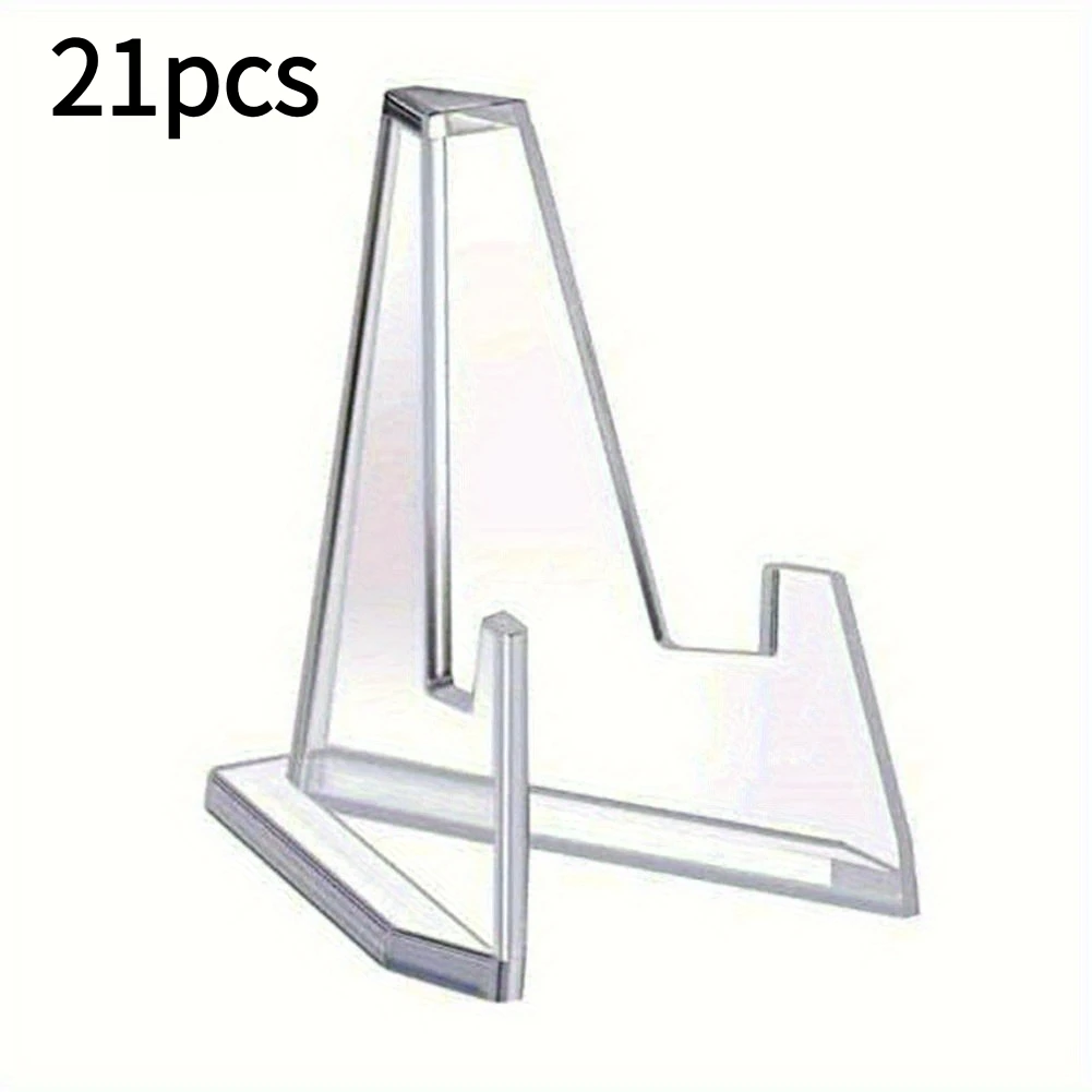 A Set of 21 Acrylic Display Stands for Commemorative Coins, Ideal for Art Exhibitions, Hanging Jewelry Organizers