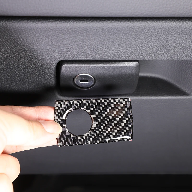 

For Toyota Supra A90 19-22 Car Glove Box Button Cover Trim Strip Sticker Soft carbon fiber Merit box switch protection accessory