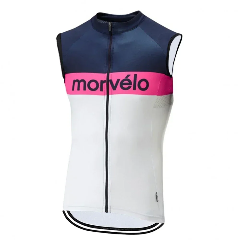 Morvelo Men Sleeveless Cycling Jersey Summer Bike Vest Jersey Tops Racing Sport Cycle Gilet  MTB Bike Undershirt Camisa Ciclismo