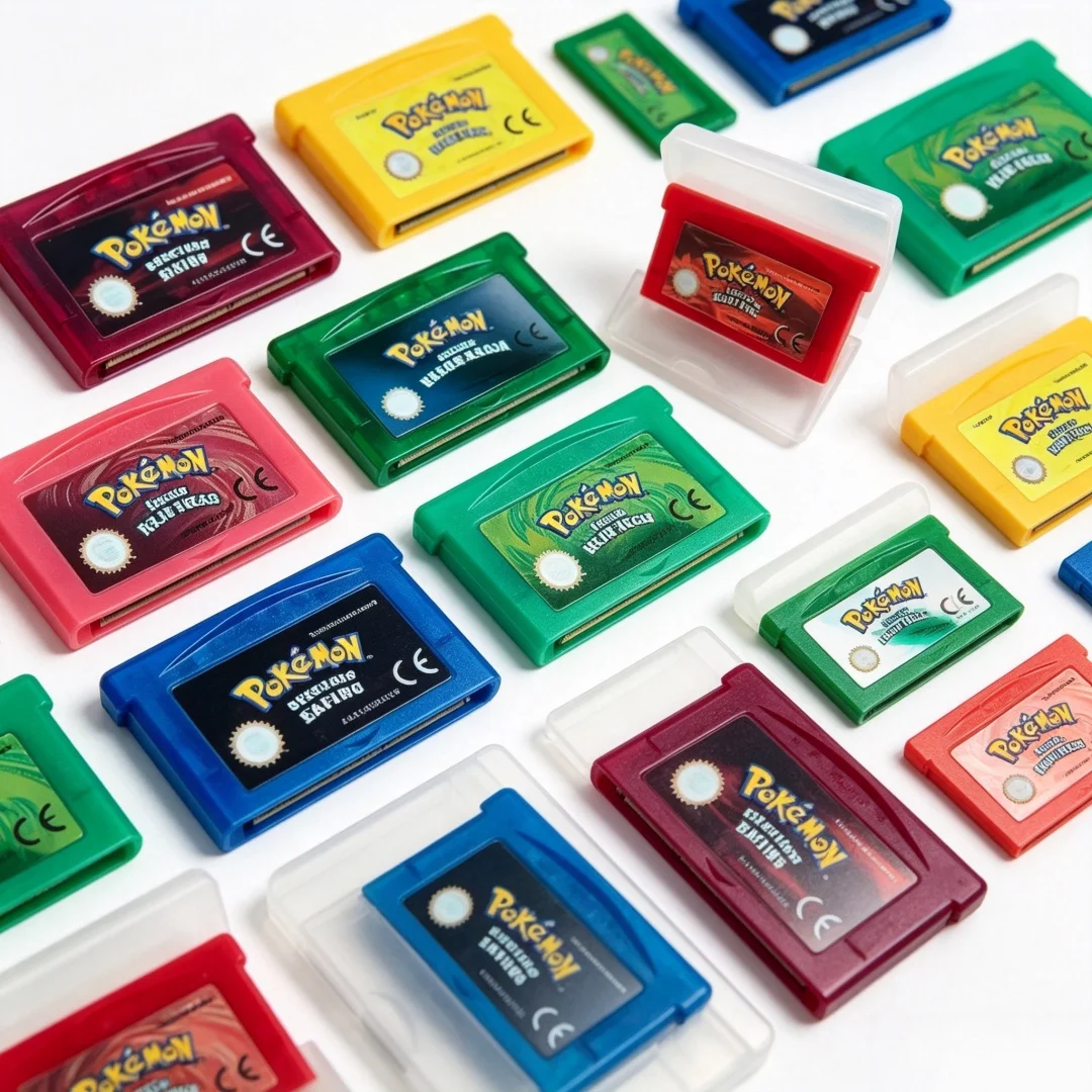 Pokémon GBA Game Cartridge Emerald FireRed LeafGreen Ruby Sapphire 32 Bit Video Game Card Advance GBA SP NDS Retro Game  Gift