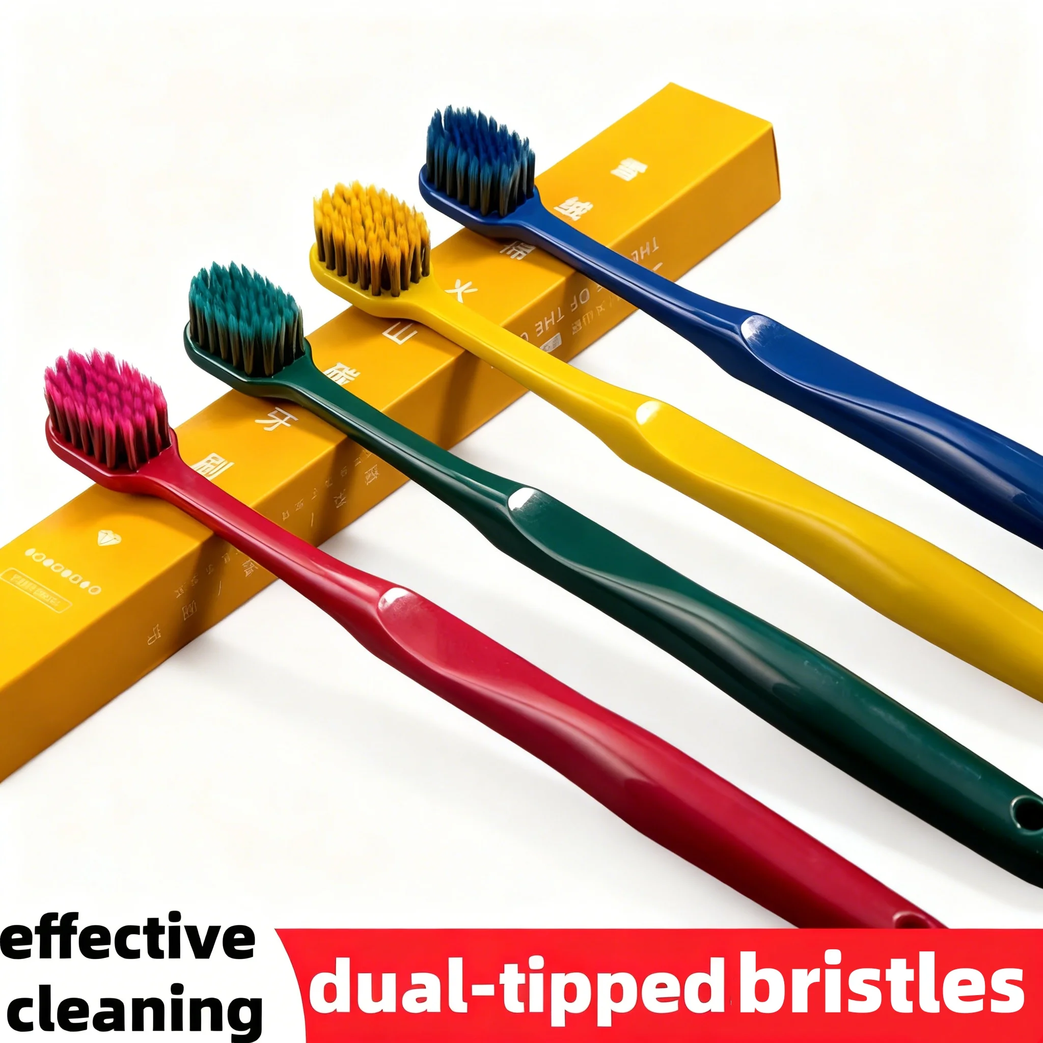 Volcanic Carbon Soft Bristle Toothbrush, Single Pack in Colorful Box, 4 Colors Available, Adult Soft Bristle Toothbrush
