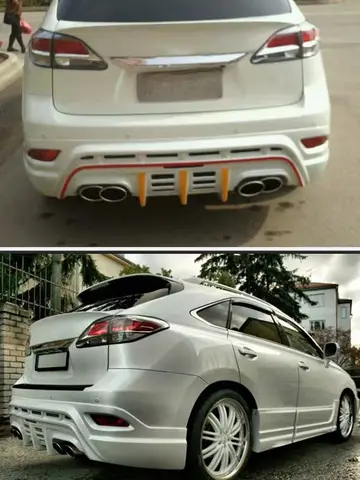 리어 스포일러, 렉서스 RX270 RX350 2010-2014 소재, 프라이밍 블랙 디퓨저 테일 윙 백 트렁크 자동차 부품