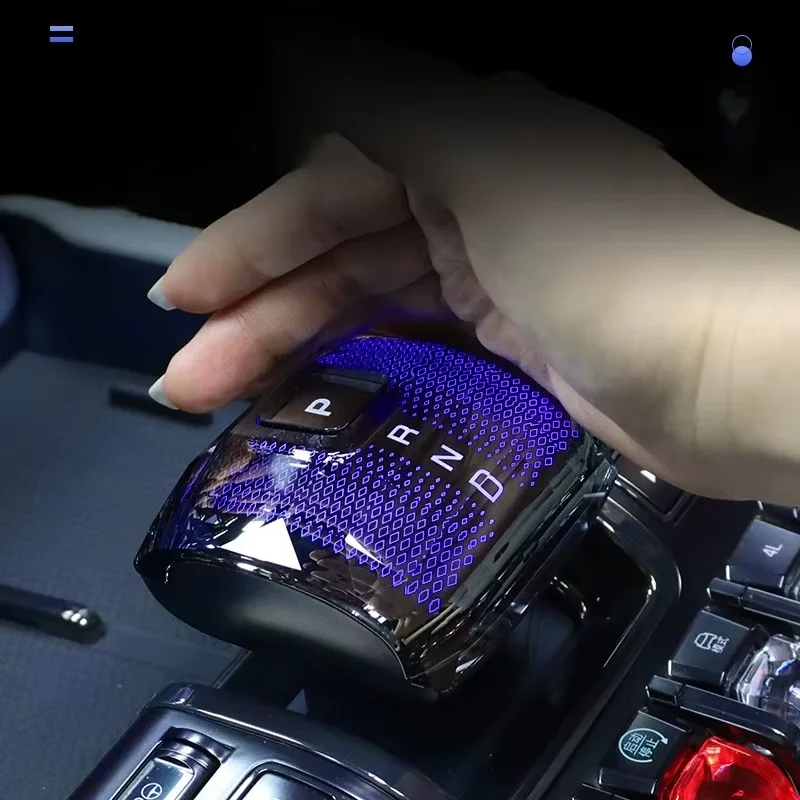 

For BYD Formula Leopard 5 8 Shark Titanium 3 Luxury Luminous Crystal Car Gear Shift Knob Cover Replacement Accessories