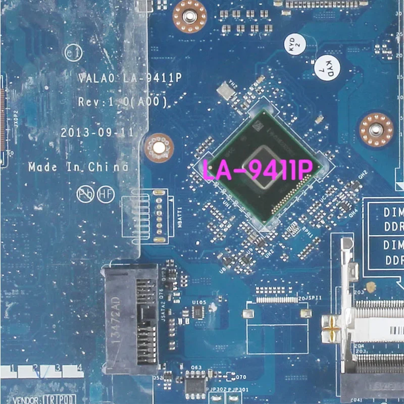 Adecuado para la placa base del ordenador portátil Dell Latitude E6540 VALA0 LA-9411P Rev: 1,0 CN-0VWNW8 0VWNW8 100% probado completamente en funcionamiento